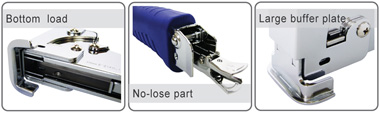 Bottom load, No-lose part, Large buffer plat